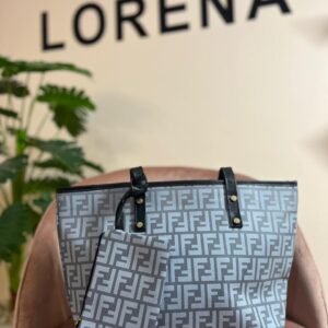 فندي رمادي ستراب اسود